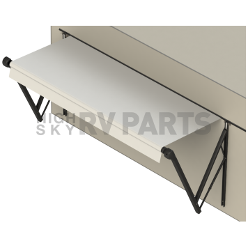 Lippert Components  Solera Awning Fabric - 14 Feet x 9 Feet 8 Inch Extension - White Fade Vinyl