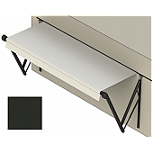 Lippert Components  Solera Awning Fabric - 19 Feet x 8 Feet Extension - Solid Black Vinyl