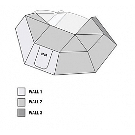 Overland Vehicle Systems Awning Extension Panel 11.15 Feet Dark Gray - 18099910