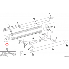 Carefree Marquee RV Awning End Cap Black Left R001660BLK