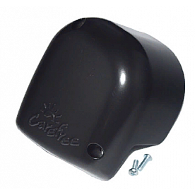 Carefree Freedom Wall Mount RV Awning End Cap Outer Black Left R001618BLK