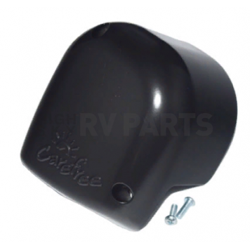 Carefree Freedom Wall Mount RV Awning End Cap Outer Black Left R001618BLK