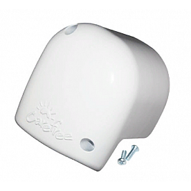 Carefree Freedom Wall Mount RV Awning End Cap Outer White Left R001618WHT