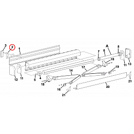 Carefree RV Awning Facia Backing Plate Satin R036333-001