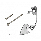 Carefree RV Awning Lead Rail End Plate Gray Left R001624GRY