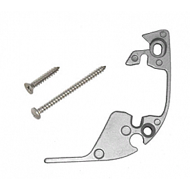 Carefree RV Awning Lead Rail End Plate Gray Left R001624GRY