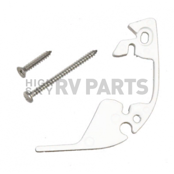 Carefree RV Awning Lead Rail End Plate White Left R001624WHT