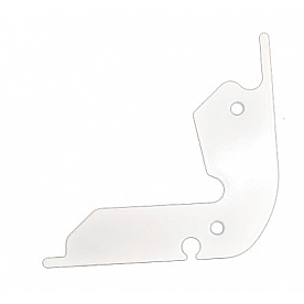 Carefree RV Awning Lead Rail End Plate White R001053WHT