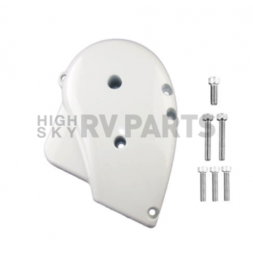 Carefree Summit RV Awning Screw Cover End Cap White Left R001520WHT