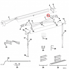 Carefree RV Freedom Awning Center Latch Pin R001595