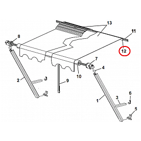 Carefree RV Over The Door Manual Awning Rubber Bumper - R040198