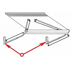Complete Contour Hinge Assembly - 261912