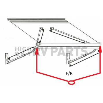 Head Casting Relax Power Awning - 210014F/R