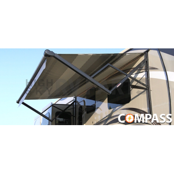 Carefree RV Compass Awning Arm Electric 8 Foot Black Full Set - TAJVAPHW