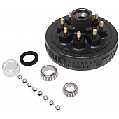 Dexter Hub and Drum Kit for 7000 Lbs Axle - 8 on 6.5 Grease - 9/16 Inch Studs - K08-219-91