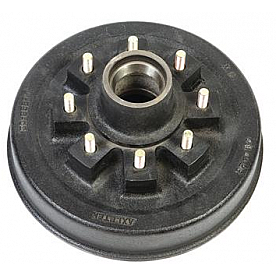 Husky Towing Hub and Drum for 5500 To 7000 Lbs Axle - 8 on 6.5 Inch Bolt Pattern - 30802