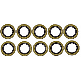 Husky Wheel Bearing Seal For 12 Inch X 2 Inch Hubs-Drums - Set Of 10 - 95922