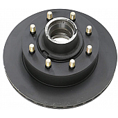 Dexter Hub and Rotor - 7000 Lbs - Grease - 9/16 Stud - 8 on 6-1/2 - E Coated - 008-416-12
