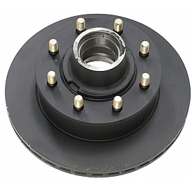 Dexter Hub and Rotor - 7000 Lbs - Grease - 9/16 Stud - 8 on 6-1/2 - E Coated - 008-416-12