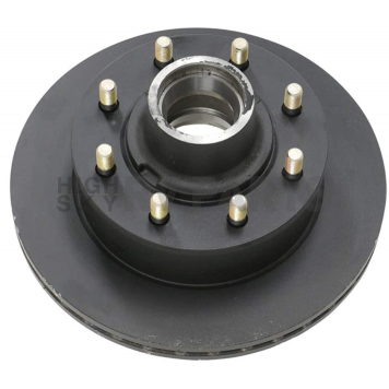 Dexter Hub and Rotor - 7000 Lbs - Grease - 9/16 Stud - 8 on 6-1/2 - E Coated - 008-416-12