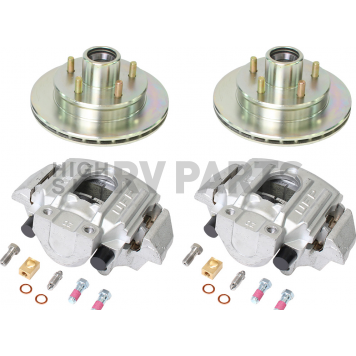 Dexter Hub and Rotor Kit - 9.75" - 3750 Lbs - Zinc Coated Rotor/Aluminum Caliper - K71-078-02