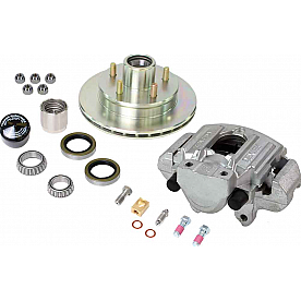 Dexter Hub and Rotor Kit - One Side - 3750 Lbs Axle - Zinc Rotor/Aluminum Caliper - K71-078-05
