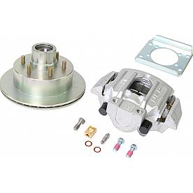Dexter Hub and Rotor Kit - One Side - 6000 Lbs - Zinc Rotor/Aluminum Caliper - K71-090-00