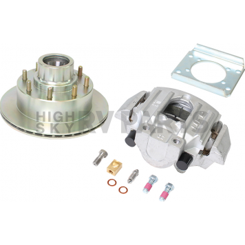 Dexter Hub and Rotor Kit - 7K Lbs Axle - One Side - Zinc Rotor/Aluminum Caliper - K71-806-00