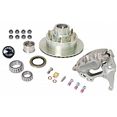 Dexter Hub Rotor and Bearing Kit - 8K Lbs - One Side - Zinc Rotor/Aluminum Caliper - K71-820-05