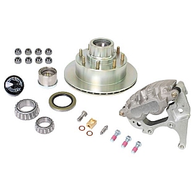 Dexter Hub Rotor and Bearing Kit - 8K Lbs - One Side - Zinc Rotor/Aluminum Caliper - K71-820-05
