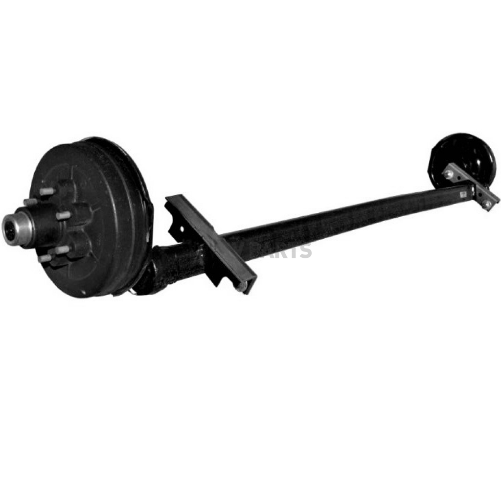Ultra-Tow Torsion Trailer Axle 2,200-Lb Capacity Abov... With Brackets 1in 