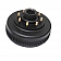 Dexter Hub and Drum for 8000 Lbs Axle - 8 on 6.5 Oil Bath - 9/16 Inch Studs - 008-218-09