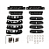Rhino-Rack USA Roof Rack Mounting Kit - Black Set Of 4 - RCP27-BK
