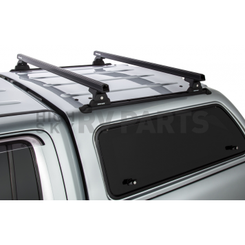 Rhino-Rack USA Roof Rack - 63 Inch Black 220 Pound Capacity 2 Bars - Y01-120B-1