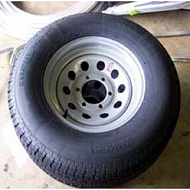 Tire and Aluminum Wheel Assembly D Load - 410843