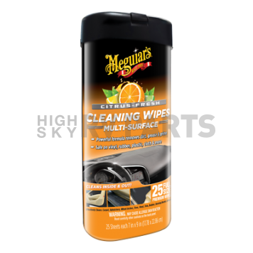 Meguiars Cleaning Wipe Single Canister Of 25 Wipes - G190600