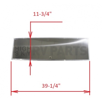 Rear Aluminum Hatch Door new for 1967 Airstream Only 106834-2-4