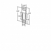 Dexter Group Entry Door Latch Striker Plate 4264-00