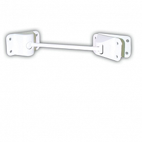 JR Products Door Catch Ball End Style 6 inch Polar White Plastic - 10475