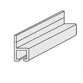 Wall Curtain Track Aluminum T-tab - 101225-100