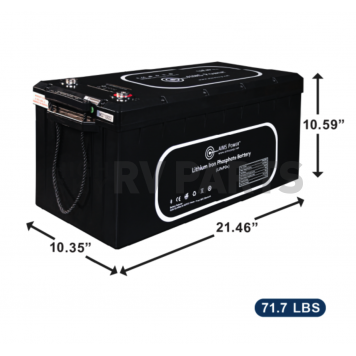 Aims Power 12 Volt Group 6D Lithium Battery - LFP12V300A-2
