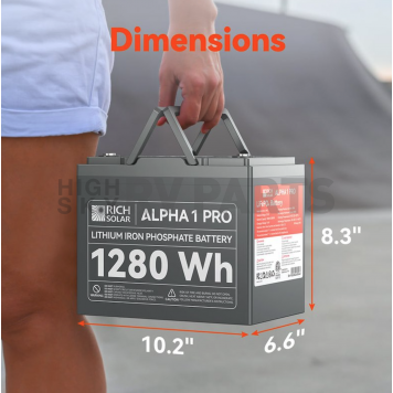 Rich Solar ALPHA™ 1 PRO Group 24 Lithium Battery - RS-B121SP-2