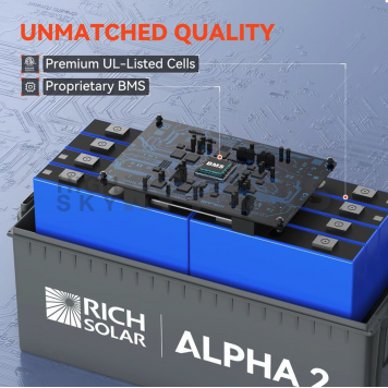 Rich Solar 12.8 Volt ALPHA™ Group 31 Lithium Battery - RS-B122S-5