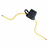 Bussman ATC Type Fuse Holder with 4 inch 16 Ga Wire and Protective Cover - BP/HHF-RP 