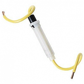 Bussman Fuse Holder Single Glass Tube Type - With 30 Amp Fuse 