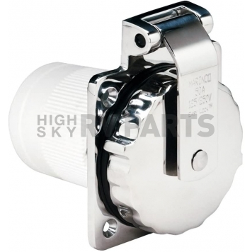 Power Inlet - Stainless Steel 50 Amp - 511149-02
