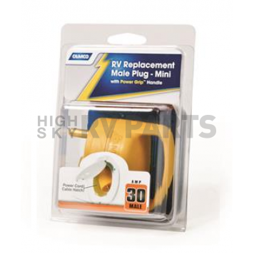 Camco 30 Amp Power Grip Replacement Male Plug - 55283-1