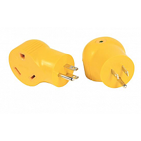 Camco Power Grip Cord Adapter 15 Amp Male x 30 Amp Female - 55325