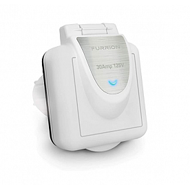 Furrion F30ITS-PS-AM Outdoor Square Receptacle 30 Amp Male White - 431861