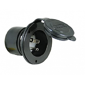 Marinco Receptacle Outdoor/ Indoor 15 Amp Black - 150BBI.RV